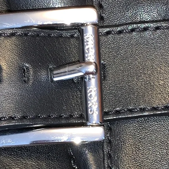 Michael Kors Black Moto Boots with Buckles NEW IN BOX !! - Picture 10 of 14